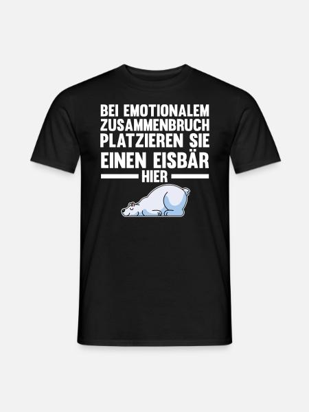 Eisbär Eisbären - Männer T-Shirt - Schwarz