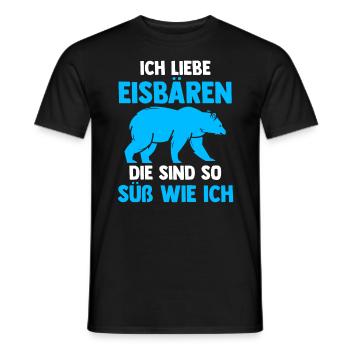 Eisbär Eisbären - Männer T-Shirt - Schwarz - Vorne - AI Model Male 178 light (178cm)
