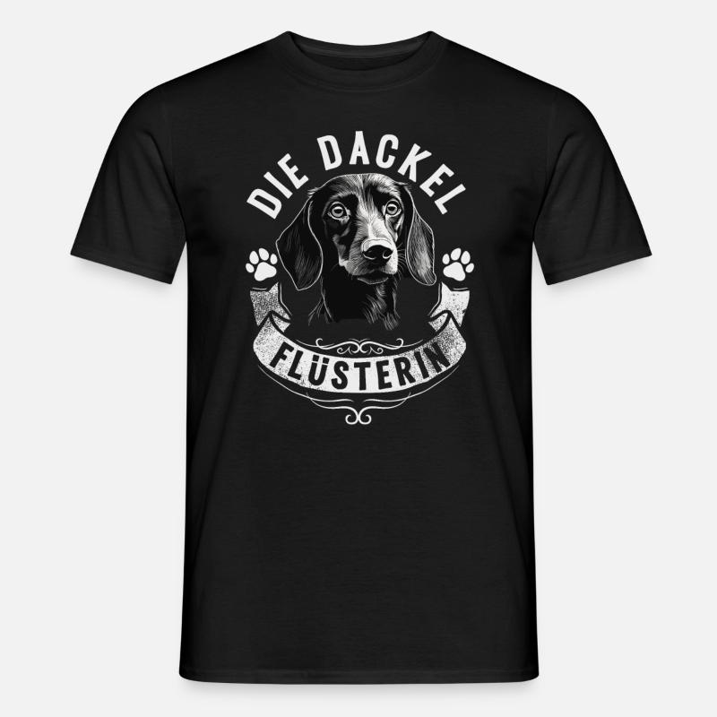 Le Teckel Whisperer - T-shirt homme - noir