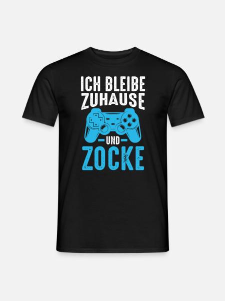 Zocker Zocken Gamer - Männer T-Shirt - Schwarz