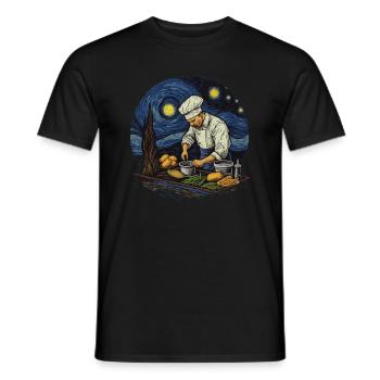 Masterpiece Cuisine Die Sternenküche Des - Männer T-Shirt - Schwarz - Vorne - AI Model Male 178 light (178cm)