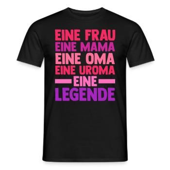 Mutter Mama Oma Uroma - Männer T-Shirt - Schwarz - Vorne - AI Model Male 178 light (178cm)