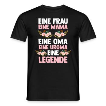 Mutter Mama Oma Uroma - Männer T-Shirt - Schwarz - Vorne - AI Model Male 178 light (178cm)
