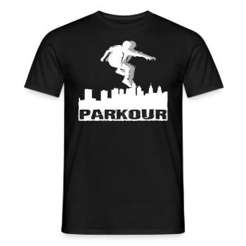 Parkour - T-shirt homme - noir - Devant - AI Model Male 178 light (178cm)