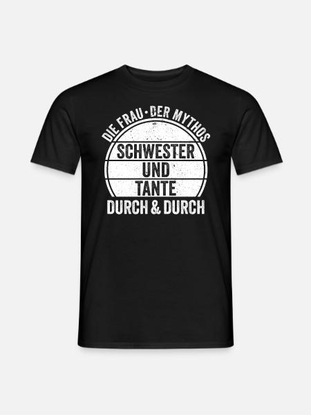Schwester und Tante - Männer T-Shirt - Schwarz
