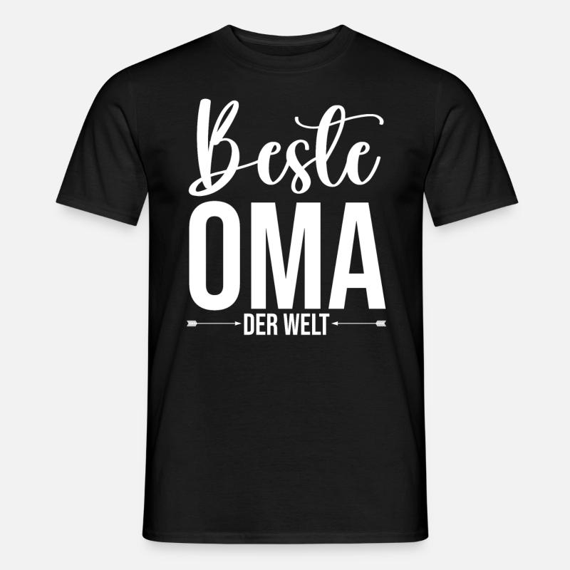 Großmutter Beste Oma - Männer T-Shirt - Schwarz