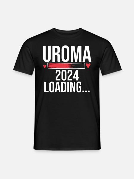 Urgroßmutter 2024 Uroma - Männer T-Shirt - Schwarz