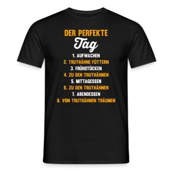 Truthuhn Truthahn - Männer T-Shirt - Schwarz - Vorne - AI Model Male 178 light (178cm)