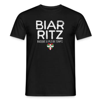 Full-time Basque - Men's T-Shirt - black - Front - AI Model Male 178 light (178cm)