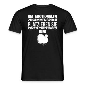 Truthuhn Truthahn - Männer T-Shirt - Schwarz - Vorne - AI Model Male 178 light (178cm)