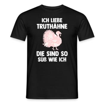 Truthuhn Truthahn - Männer T-Shirt - Schwarz - Vorne - AI Model Male 178 light (178cm)