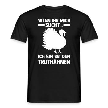 Truthuhn Truthahn - Männer T-Shirt - Schwarz - Vorne - AI Model Male 178 light (178cm)