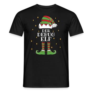 Der Debug Elf - Familien Weihnachtsoutfit - Männer T-Shirt - Schwarz - Vorne - AI Model Male 178 light (178cm)