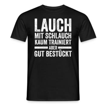 Bodybuilding Sport Fitness Lauch - Männer T-Shirt - Schwarz - Vorne - AI Model Male 178 light (178cm)
