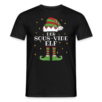 Der Sous-Vide Elf - Familien Weihnachtsoutfit - Männer T-Shirt - Schwarz - Vorne - AI Model Male 178 light (178cm)