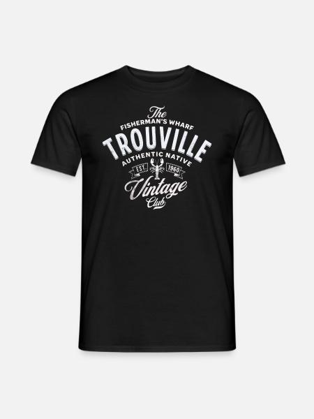 Der Fischerkai von Trouville - Männer T-Shirt - Schwarz