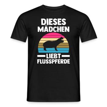 Nilpferd Flusspferd - Männer T-Shirt - Schwarz - Vorne - AI Model Male 178 light (178cm)