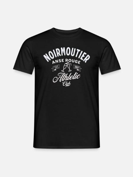 Noirmoutier Anse rouge Athletic club - T-shirt homme - noir