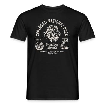 Serengeti lodges and camps Tanzania - T-shirt homme - noir - Devant - AI Model Male 178 light (178cm)