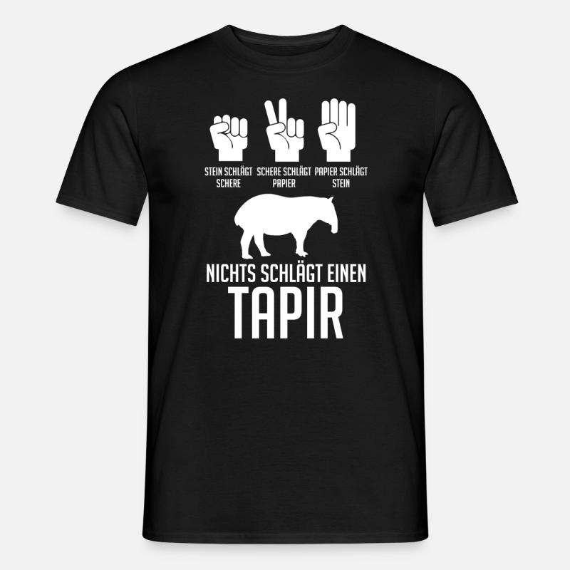 Tapir - Männer T-Shirt - Schwarz