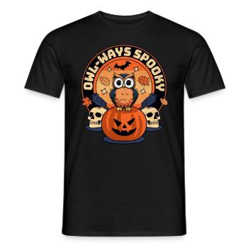 Owl-ways Spooky - Fans De Nocturne - T-shirt homme - noir - Devant - AI Model Male 178 light (178cm)