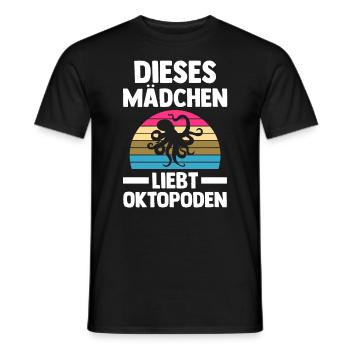 Tintenfisch Oktopus - Männer T-Shirt - Schwarz - Vorne - AI Model Male 178 light (178cm)