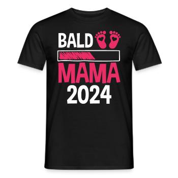 Werdende Mama 2024 - Männer T-Shirt - Schwarz - Vorne - AI Model Male 178 light (178cm)