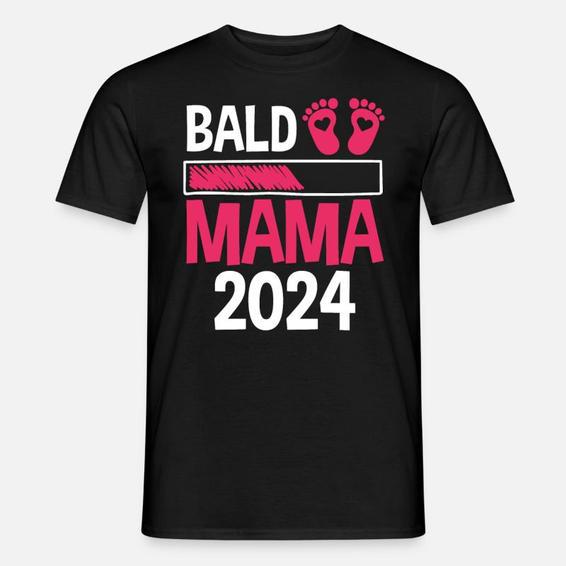 Werdende Mama 2024 - Männer T-Shirt - Schwarz