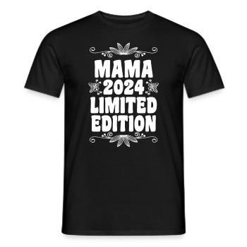 Maman à venir 2024 - T-shirt homme - noir - Devant - AI Model Male 178 light (178cm)