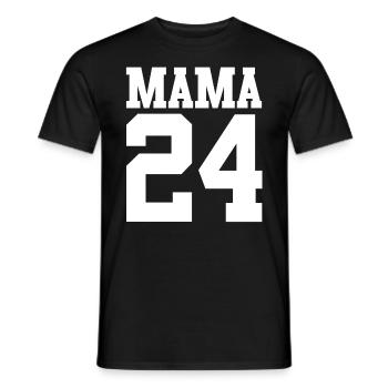 Maman à venir 2024 - T-shirt homme - noir - Devant - AI Model Male 178 light (178cm)