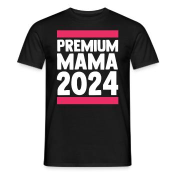 Maman à venir 2024 - T-shirt homme - noir - Devant - AI Model Male 178 light (178cm)