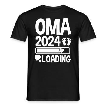 Werdende Oma 2024 - Männer T-Shirt - Schwarz - Vorne - AI Model Male 178 light (178cm)