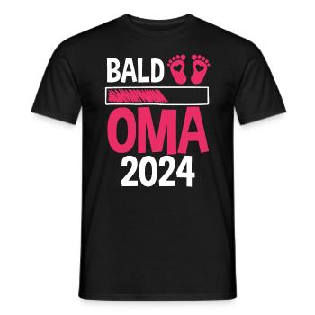 Werdende Oma 2024 - Männer T-Shirt - Schwarz - Vorne - AI Model Male 178 light (178cm)