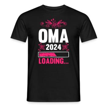 Werdende Oma 2024 - Männer T-Shirt - Schwarz - Vorne - AI Model Male 178 light (178cm)