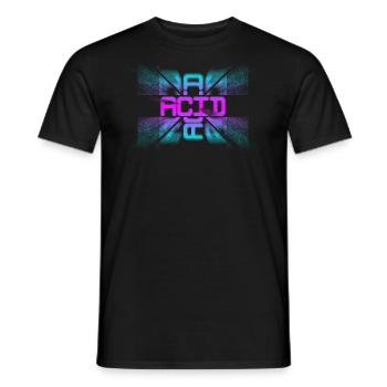 Acid House Techno EDM Party Festival DJ - T-shirt homme - noir - Devant - AI Model Male 178 light (178cm)