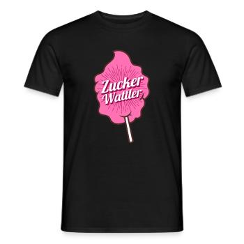 Zucker Wattler - Jahrmarkt- und Karnevalsliebhaber - Männer T-Shirt - Schwarz - Vorne - AI Model Male 178 light (178cm)