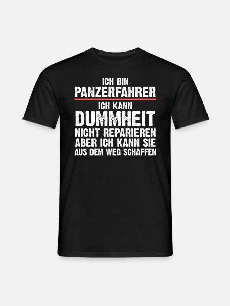 Panzerfahrer Soldat Panzer - Männer T-Shirt - Schwarz