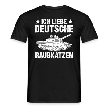 Panzerfahrer Soldat Panzer - Männer T-Shirt - Schwarz - Vorne - AI Model Male 178 light (178cm)