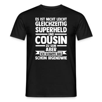Cousins Cousin - Männer T-Shirt - Schwarz - Vorne - AI Model Male 178 light (178cm)