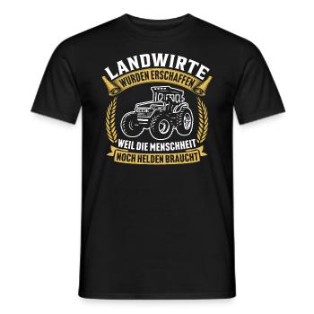 Landwirt t-shirt landwirte - Männer T-Shirt - Schwarz - Vorne - AI Model Male 178 light (178cm)