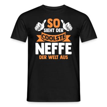 Coolste Neffe - Männer T-Shirt - Schwarz - Vorne - AI Model Male 178 light (178cm)