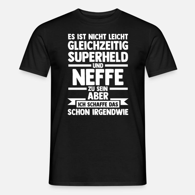 Superhelden Neffe - Männer T-Shirt - Schwarz