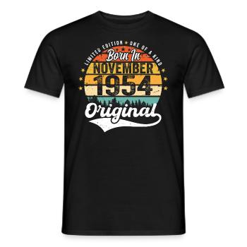 Légendaire depuis novembre 1954 - 1954 - T-shirt homme - noir - Devant - AI Model Male 178 light (178cm)