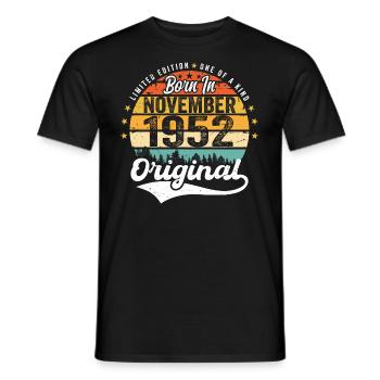Legendary since November 1952 - 1952 - Men's T-Shirt - black - Front - AI Model Male 178 light (178cm)