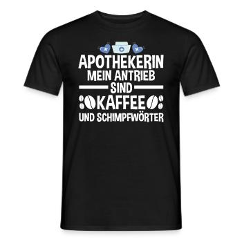 Apotheke Kaffee Pharmazie Mediziner Apothekerin - Männer T-Shirt - Schwarz - Vorne - AI Model Male 178 light (178cm)