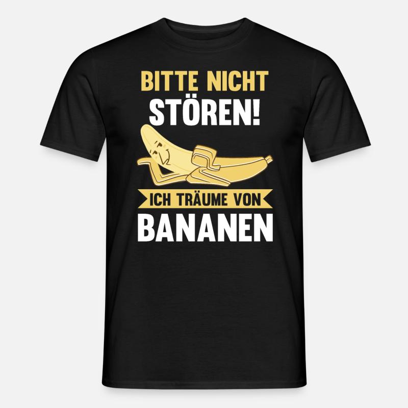 Früchte Banane - Männer T-Shirt - Schwarz