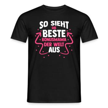 Stiefmutter Stiefmama Bonusmama - Männer T-Shirt - Schwarz - Vorne - AI Model Male 178 light (178cm)