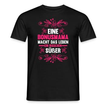Stiefmutter Stiefmama Bonusmama - Männer T-Shirt - Schwarz - Vorne - AI Model Male 178 light (178cm)