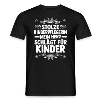 Erzieherin Kindergärtnerin Kinderpflegerin - Männer T-Shirt - Schwarz - Vorne - AI Model Male 178 light (178cm)