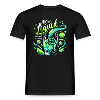 Handcrafted Mixology Enthusiast - Timeless - Men's T-Shirt - black - Front - AI Model Male 178 light (178cm)
